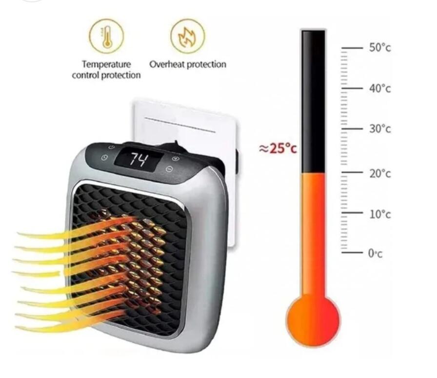 Calefactor Portátil 800W cerámico compacto