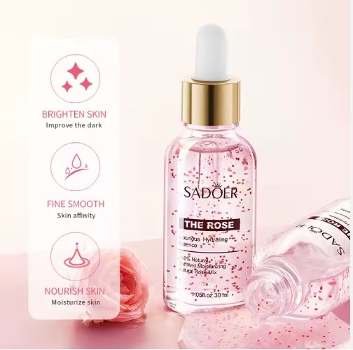 Esencia Facial de Rosa Natural Hidratante