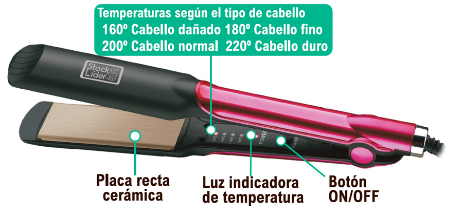 Plancha para el cabello cerámica | Novarso