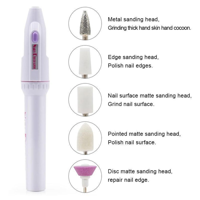 Set manicura eléctrico 5 en 1