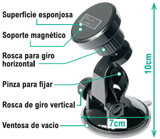 Móvil a la vista, sin estorbar