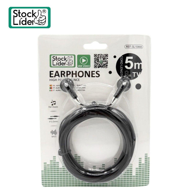 Auriculares Jack 3.5mm con cable largo