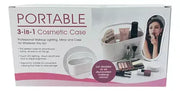 Organizador maquillaje con espejo LED