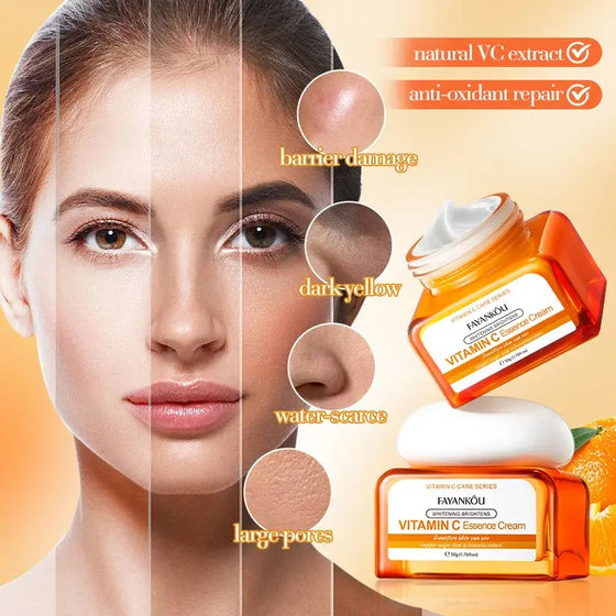 Crema facial vitamina C iluminadora