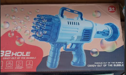 Pistola de Burbujas para Niños y Fiestas