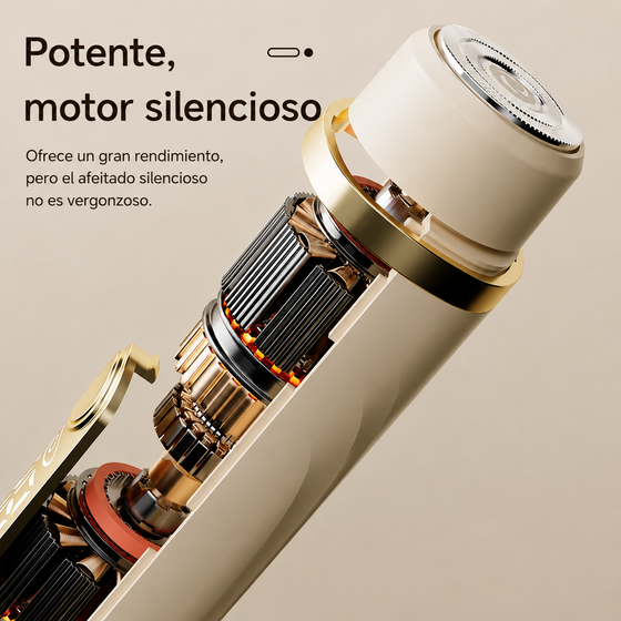 Depiladora doble cabezal recargable