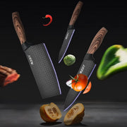 juego de cuchillos cocina 6 piezas negro