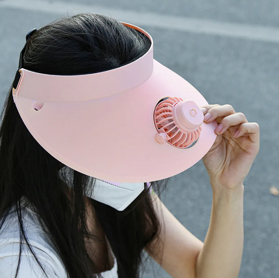 Gorra ventilador recargable USB