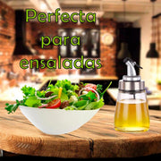 Dispensador de aceite antigoteo de vidrio