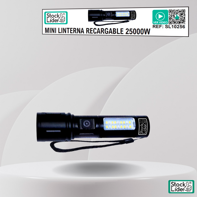 Mini linterna recargable USB potente