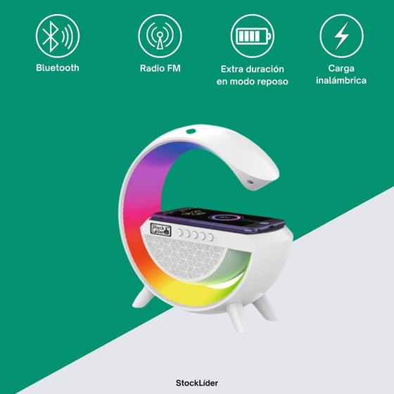 Lámpara G Bluetooth con carga inalámbrica