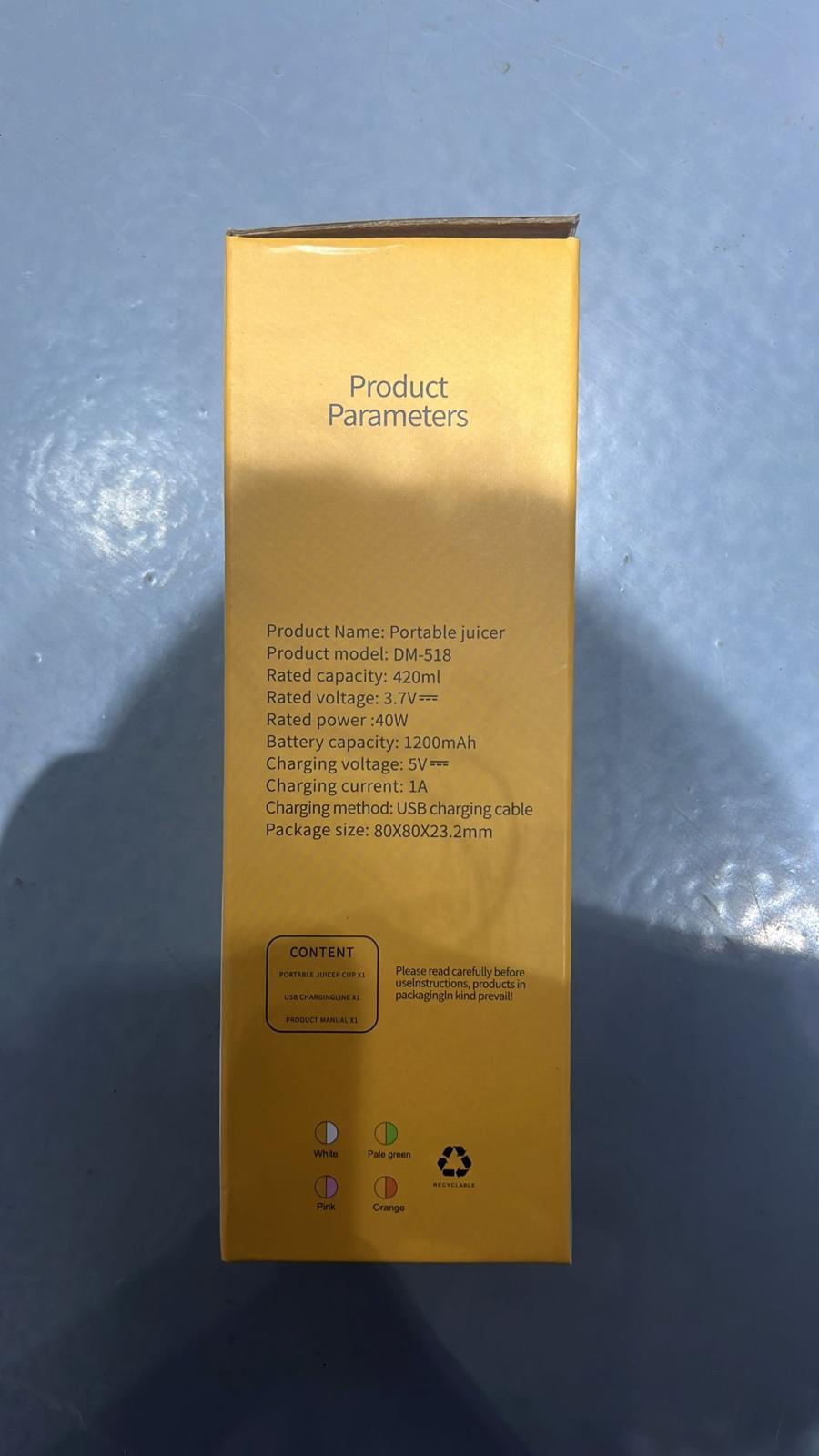 Batidora portátil para zumos y batidos