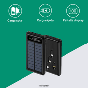 Powerbank solar 10000 mAh portátil