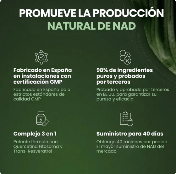NAD+ Complex liposomal | Energía celular