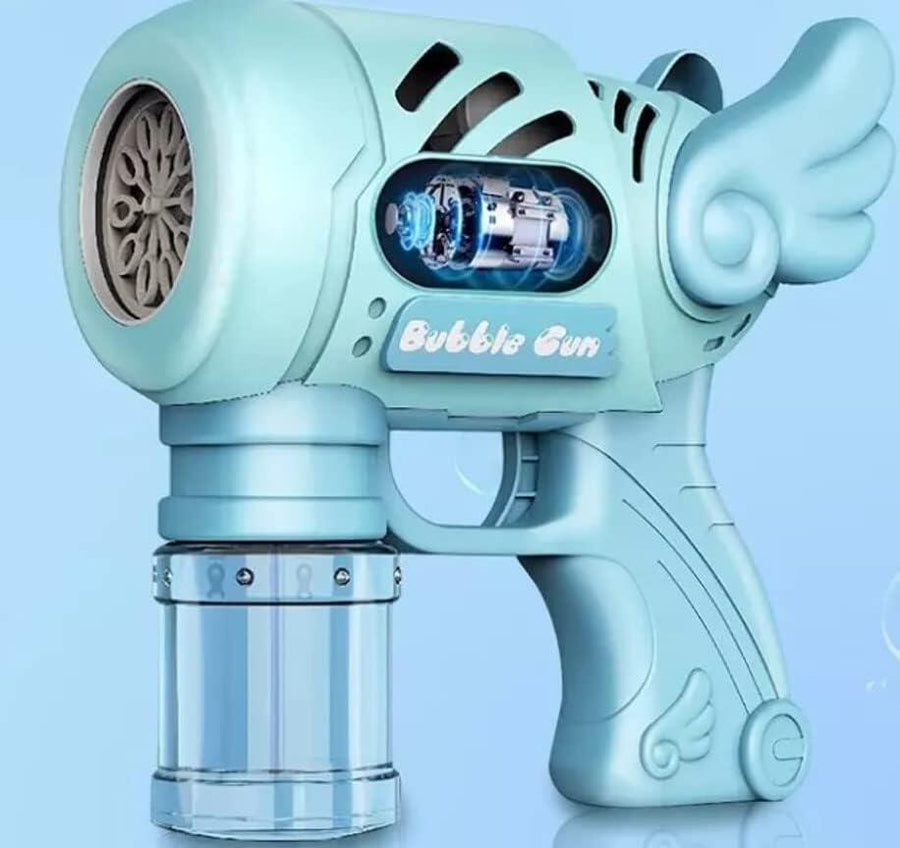 Pistola de burbujas Angel con luces LED