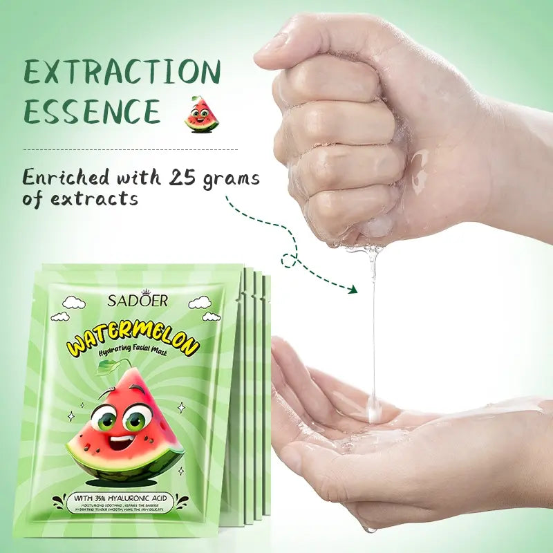 Mascarilla facial hidratante de sandía