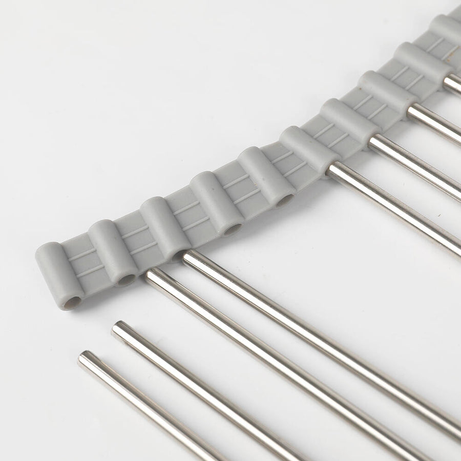 Escurridor de platos plegable acero inox