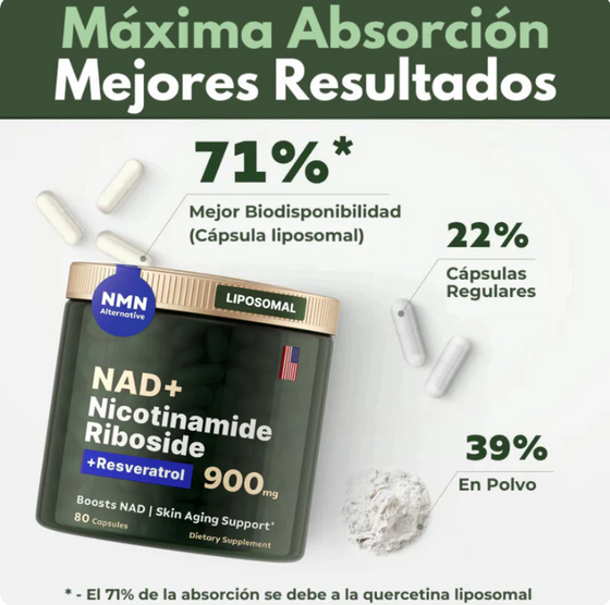 NAD+ Complex liposomal | Energía celular