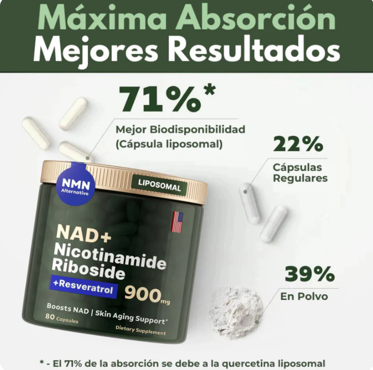 NAD+ Complex liposomal | Energía celular