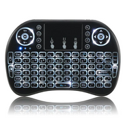 Mini teclado inalámbrico con touchpad LED
