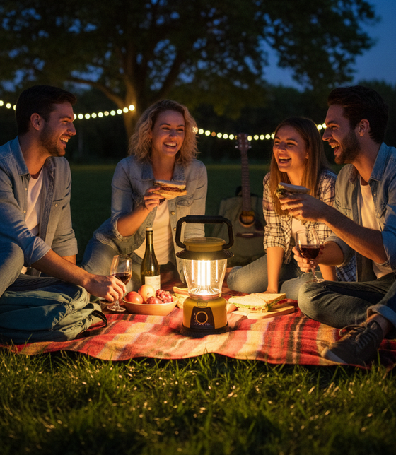 Lámpara camping portátil regulable