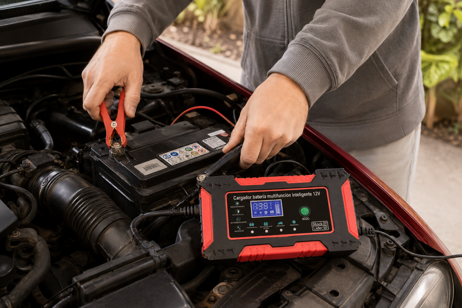 Cargador de batería multifunción 12V