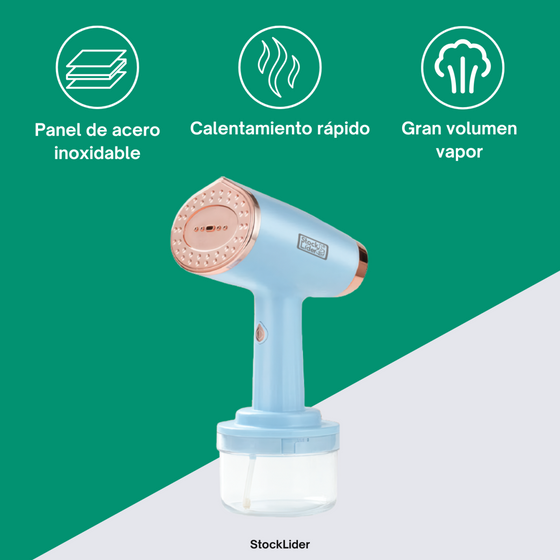 Plancha de vapor compacta para ropa