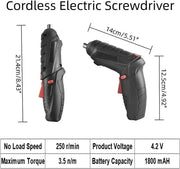 Destornillador eléctrico multifunción USB