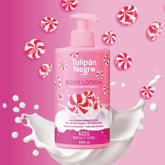 Loción corporal fresa y nata 400 ml