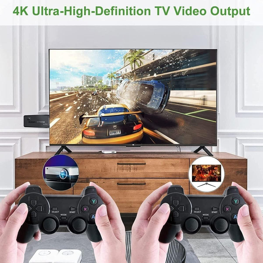 Consola retro 4K para TV con 2 mandos