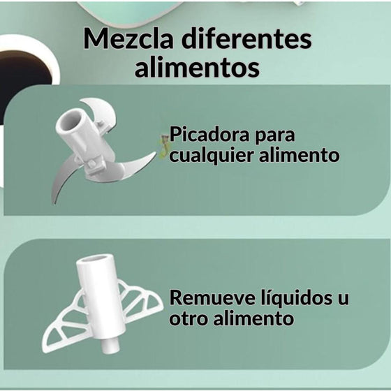 Picadora 350ml compacta para cocina