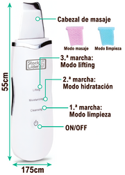 Limpiador facial ultrasónico recargable