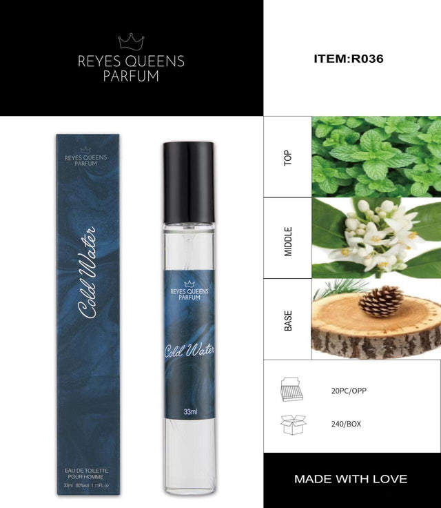 Perfume hombre fresco 33ml portátil