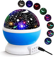 Proyector giratorio estrellas y luna
