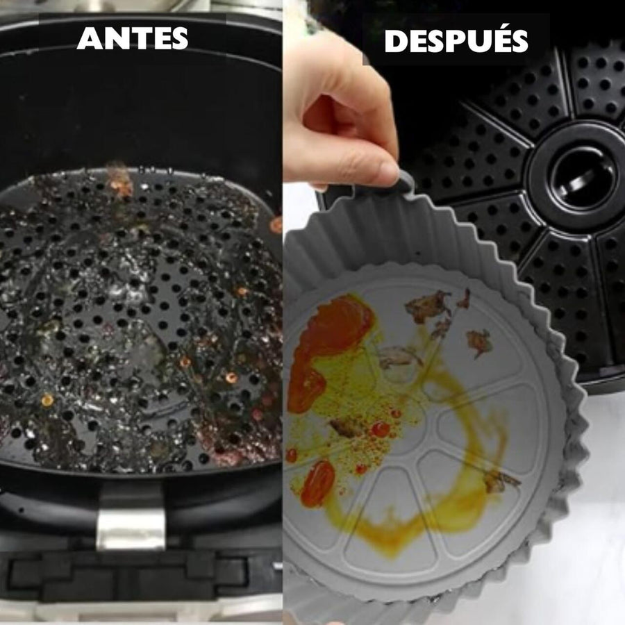 Bandeja freidora de aire de silicona
