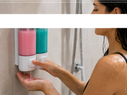 Dispensador de jabón doble de pared