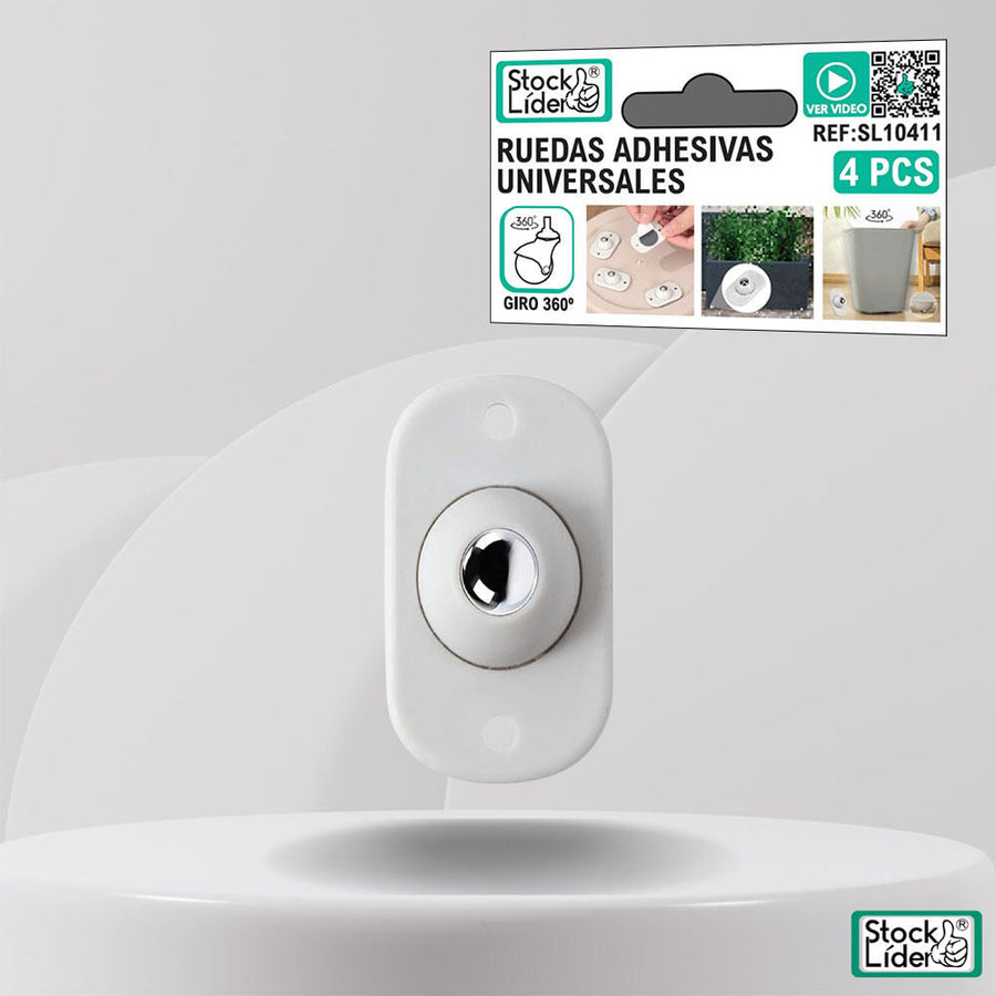 Ruedas adhesivas universales para cajas