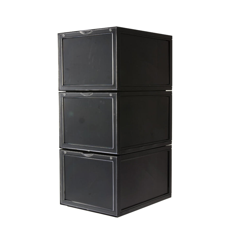 Cajas de zapatos apilables transparentes