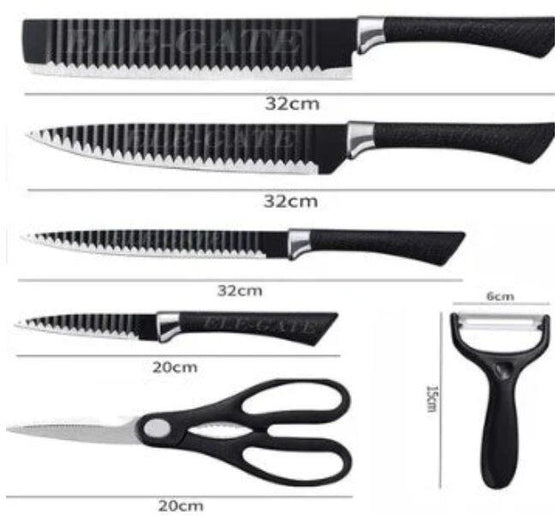 Set de cocina de 6 piezas para cortar mejor
