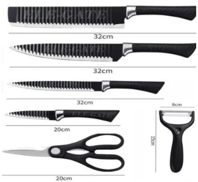 Set de cocina de 6 piezas para cortar mejor
