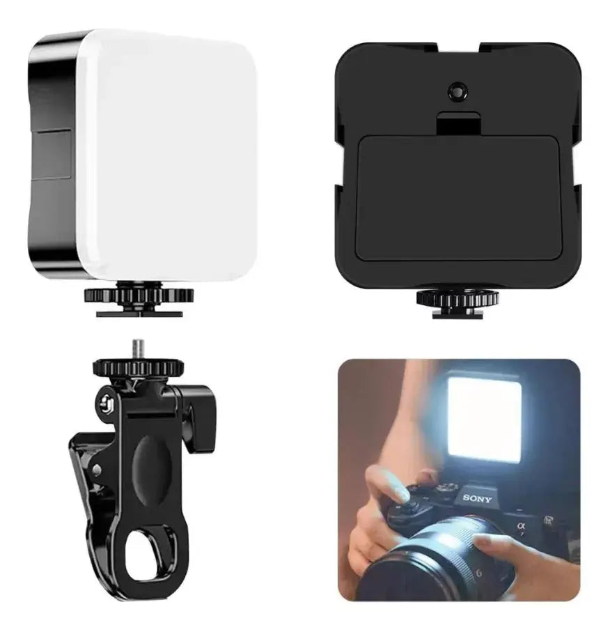 Luz LED vídeo portátil para foto y streaming