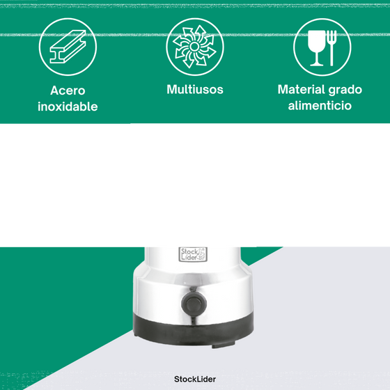 Moledor de café eléctrico de acero