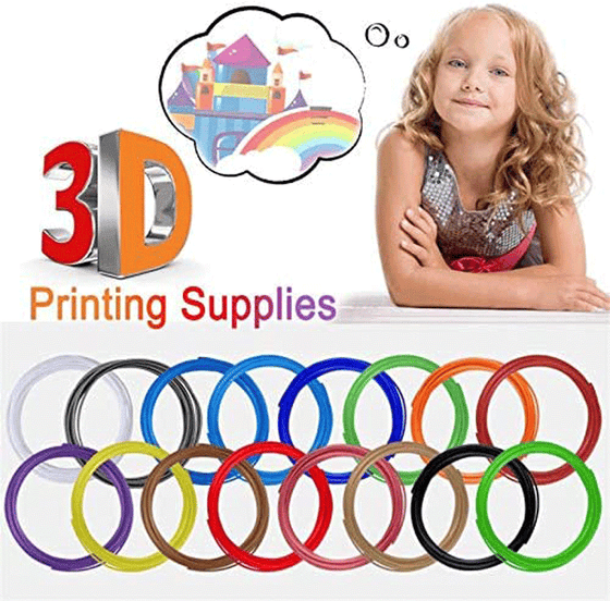 Filamento bolígrafo 3D PLA 10 colores