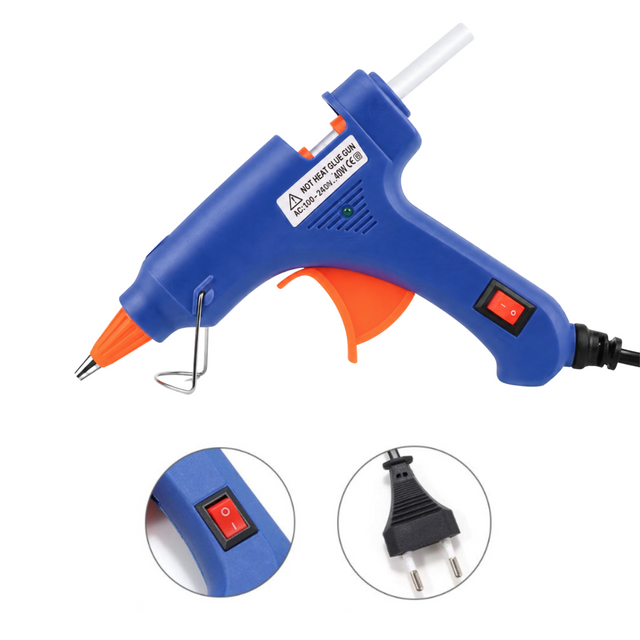 Pistola termofusible para manualidades