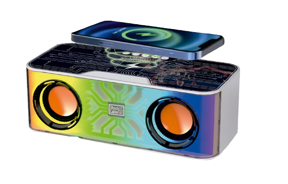 Altavoz RGB Bluetooth con carga inalámbrica