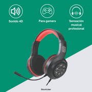 Auriculares gaming con micrófono 3,5 mm