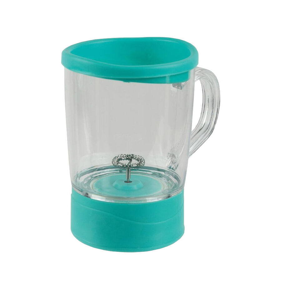 Taza cappuccino con espumador portátil