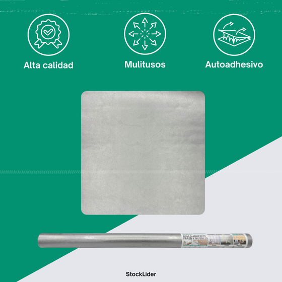 Rollo adhesivo pared y muebles 45x2 m