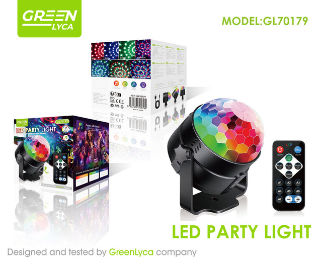 Lámpara discoteca LED RGB para casa