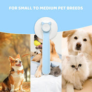 Cepillo para mascota 2 en 1 autolimpiante